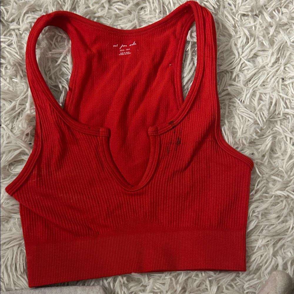Urban Outfitters Vibrant Red Sports Bra